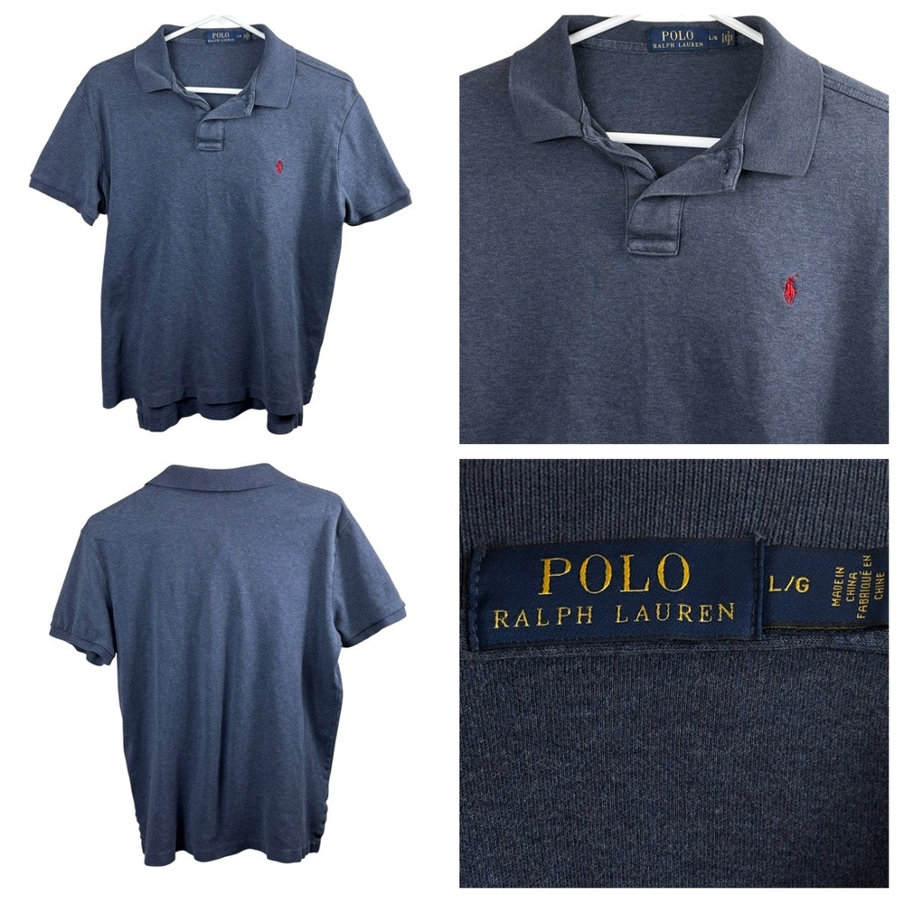 Men's Polo Ralph Lauren 100% Cotton Slim Fit Large‎ Polo